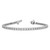 14k White Gold Holds 2.18 carat 56-2.1mm Round Diamond 4-prong 7 inch Tennis Bracelet Mounting