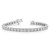 14k White Gold Holds 3.75 carat 37-3.0mm Round Diamond 4-prong 7 inch Tennis Bracelet Mounting