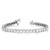 14k White Gold Holds 32 Stones up to 4mm Round Add-a-Diamond 7 inch Bracelet