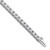14k White Gold Holds 6.44 carat 46-3.25mm Round Diamond 4-prong 7 inch Tennis Bracelet Mounting