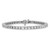 14k White Gold Holds 6.44 carat 46-3.25mm Round Diamond 4-prong 7 inch Tennis Bracelet Mounting