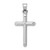 14k White Gold Hollow Cross Pendant - D3-03891E04-1915