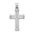 14k White Gold Hollow Cross Pendant - D3-F67E27A9-5434
