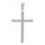 14k White Gold Hollow Cross Pendant - K3-F1DCF705-1783