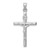 14k White Gold Hollow Crucifix Pendant - XR-6D4CA065-5754