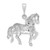 14k White Gold Horse Charm - WC-B8B676DF-5280