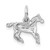 14k White Gold Horse Charm - YC-676E6040-3992