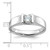 14k White Gold IBGoodman Men's 1/2 carat Diamond Complete Ring