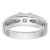 14k White Gold IBGoodman Men's 1/2 carat Diamond Complete Ring