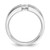 14k White Gold IBGoodman Men's 3/4 carat Diamond Complete Ring
