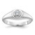 14k White Gold IBGoodman Men's Diamond Ring Mounting - B6-BC956518-8886