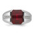 14k White Gold IBGoodman Men's Gemstone and Diamond Ring Mounting - B5-8A15EE77-5845