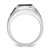 14k White Gold IBGoodman Men's Gemstone Ring Mounting - B8-44168597-6950