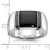 14k White Gold IBGoodman Men's Onyx and Diamond Ring Mounting - B8-076DC1B3-7358