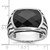 14k White Gold IBGoodman Men's Onyx Ring Mounting - B8-19BD44AC-7671