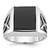 14k White Gold IBGoodman Men's Onyx Ring Mounting - B8-362CDE1B-3833
