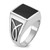 14k White Gold IBGoodman Men's Onyx Ring Mounting - B8-362CDE1B-3833