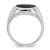 14k White Gold IBGoodman Men's Oval Gemstone Ring Mounting