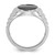 14k White Gold IBGoodman Men's Oval Onyx Complete Ring - B5-7828C30A-7956