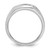 14k White Gold IBGoodman Men's Polished & Satin 5-Stone Ring Mounting - B6-4468132A-7860