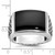 14k White Gold IBGoodman Men's Polished & Textured Ring Mounting