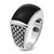 14k White Gold IBGoodman Men's Polished & Textured Ring Mounting