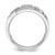 14k White Gold IBGoodman Men's Polished and Satin 1/4 carat Diamond Complete Ring - B5-EF7CD33A-6582