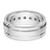14k White Gold IBGoodman Men's Polished and Satin 1/4 carat Diamond Complete Ring - B8-E9858DAB-2669