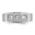 14k White Gold IBGoodman Men's Polished and Satin 3/8 carat Diamond Complete Ring - B6-579F5806-8971