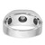 14k White Gold IBGoodman Men's Polished and Satin Diamond Ring Mounting - B5-26F2CB70-5976