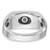 14k White Gold IBGoodman Men's Polished and Satin Diamond Ring Mounting - B5-A262156A-6102