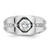 14k White Gold IBGoodman Men's Polished and Satin Diamond Ring Mounting - B5-BEBF66EC-8514
