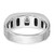 14k White Gold IBGoodman Men's Polished and Satin Diamond Ring Mounting - B6-284DEFBD-3909