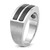 14k White Gold IBGoodman Men's Polished and Satin Ring Mounting - B5-8A50630D-1183