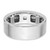 14k White Gold IBGoodman Men's Polished and Satin Ring Mounting - B6-BCD8F75F-5751