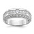 14k White Gold IBGoodman Men's Polished Ring Mounting
