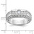 14k White Gold IBGoodman Men's Polished Ring Mounting