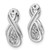 14k White Gold Infinity Diamond Earring Jackets Mountings