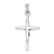 14k White Gold INRI Crucifix Charm - XR-2F29A478-8294