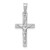 14k White Gold INRI Crucifix Charm - XR-C79F6378-6406
