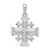 14k White Gold Jerusalem Cross Pendant - K1-E0915080-1424