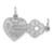 14k White Gold Key and Heart Break-apart Charm