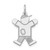 14k White Gold Kid Charm - XK-0D71646F-9368