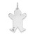 14k White Gold Kid Charm - XK-6E37DEF0-8247