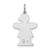 14k White Gold Kid Charm - XK-CF763642-6633
