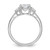 14k White Gold Lab Grown Diamond VS/SI+ G+ Cushion & 1/2 Moon 3 Stone Semi-mount Engagement Ring - RM-78CBE247-5055