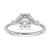 14k White Gold Lab Grown Diamond VS/SI+ G+ Oval & Trillion 3 Stone Semi-mount Engagement Ring - RM-4061194A-2020