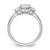 14k White Gold Lab Grown Diamond VS/SI+ G+ Radiant & 1/2 Moon 3 Stone Semi-mount Engagement Ring - RM-4FC0AE62-7101