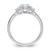 14k White Gold Lab Grown Diamond VS+ F+ Oval & 1/2 Moon 3 Stone Semi-mount Engagement Ring - RM-E66D564D-5259
