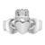 14k White Gold Ladies Claddagh Ring - D3-9ECA3E89-7249